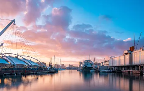 Genoa Harbour Italy Web